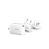 Carregador Branco 20W c/Adaptadores US/UK/EU