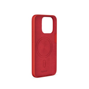Capa Magsafe Silicone p/iPhone 15 Pro Max Dark Red