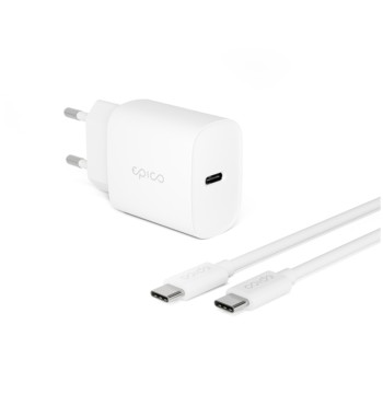 CARREGADOR BRANCO 20W PD C/CABO 1,2M USB-C-BRANCO