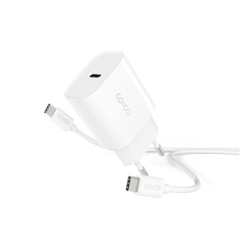 CARREGADOR BRANCO 20W PD C/CABO 1,2M USB-C-BRANCO