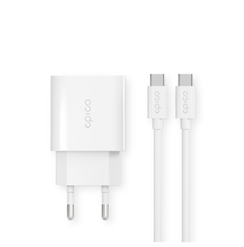 CARREGADOR BRANCO 20W PD C/CABO 1,2M USB-C-BRANCO