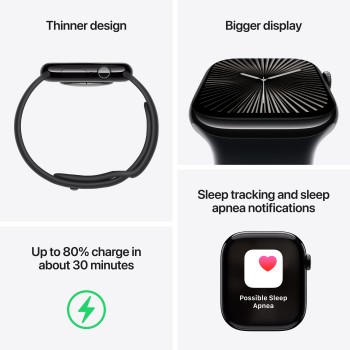 APPLE WATCH S10 GPS 42MM CINZA PRATA ALUM SPORT