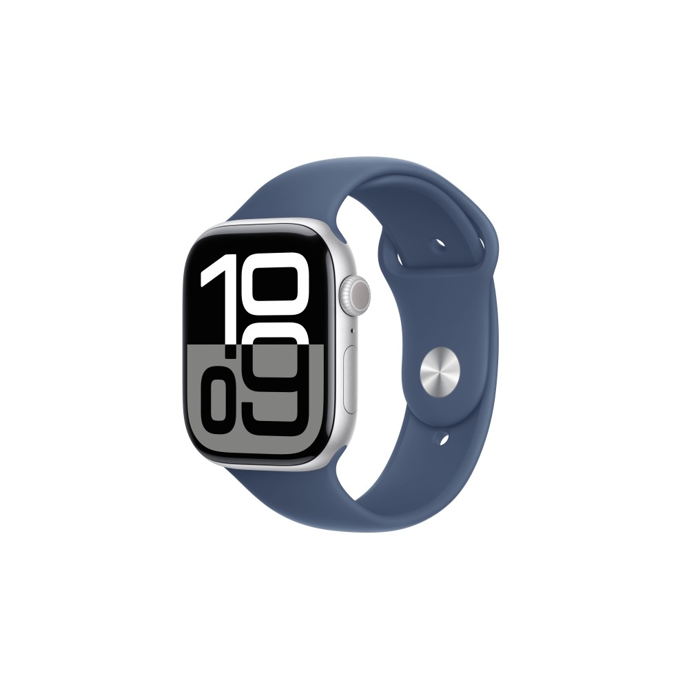 APPLE WATCH S10 GPS 46MM CINZA PRATA ALUM SPORT (M/L)