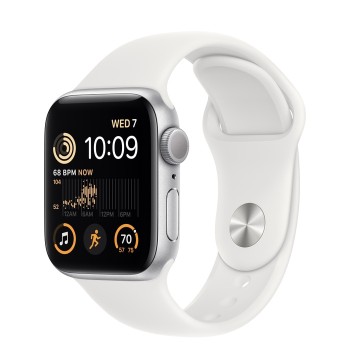 Apple Watch SE GPS 40mm Silver Aluminium Case...